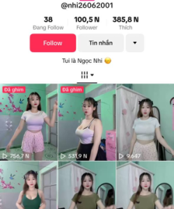 Clip call duy nhất của idol 100k follow tiktok Nguyễn Thị Thu Huệ (Huệ Pikachu)