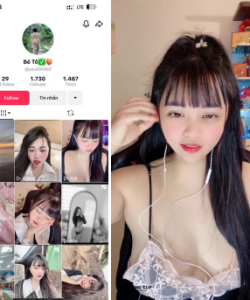 Tiktoker Bé Tô mặt xinh show núm hồng hào